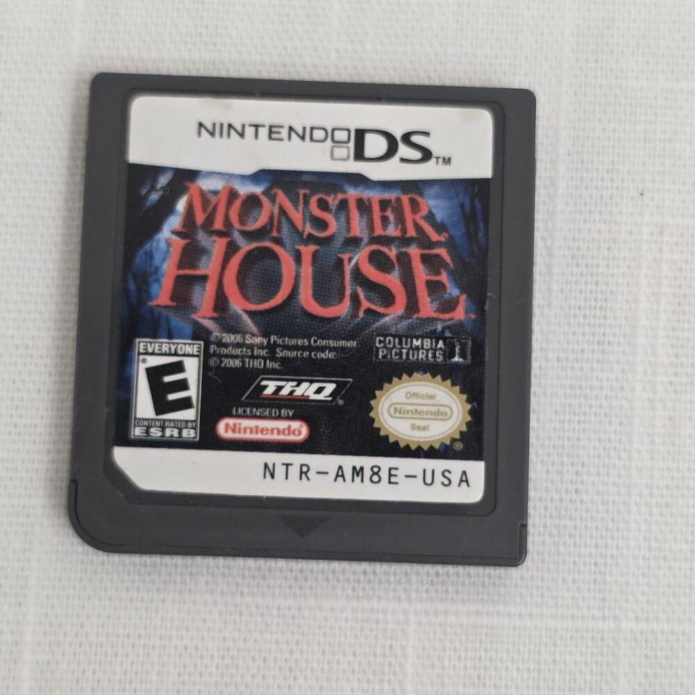 Monster House Nintendo DS Game Cartridge w Storage Case Tested Working